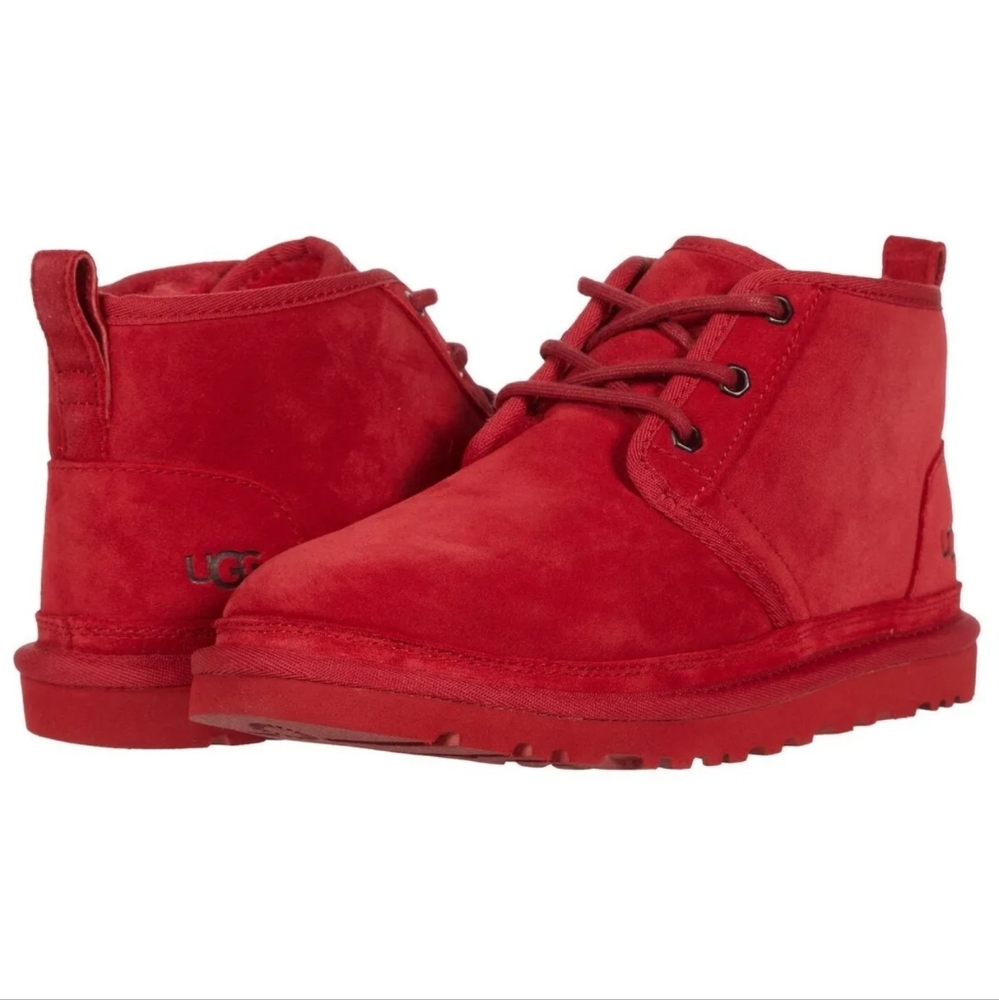 New UGG NEUMEL Chukka Boot Big Kid-Samba Red